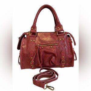 Red Leather Handbag